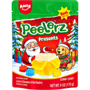 Amos Peelerz Presents 6 oz Christmas gummy candy pouch