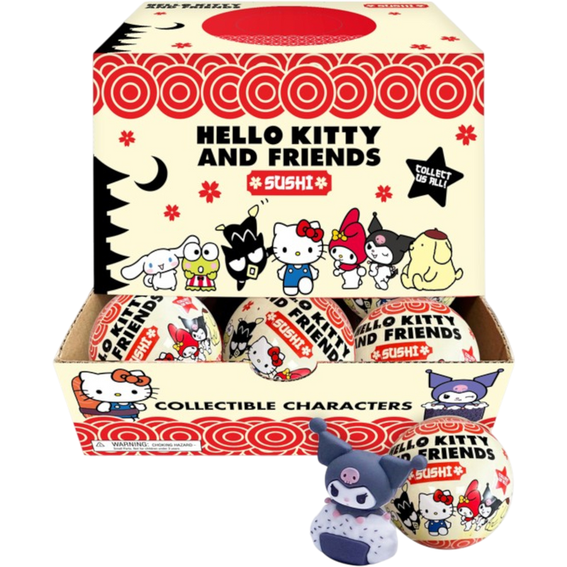 Hello Kitty and Friends Sushi Blind Capsule 20 Count | Cow Crack