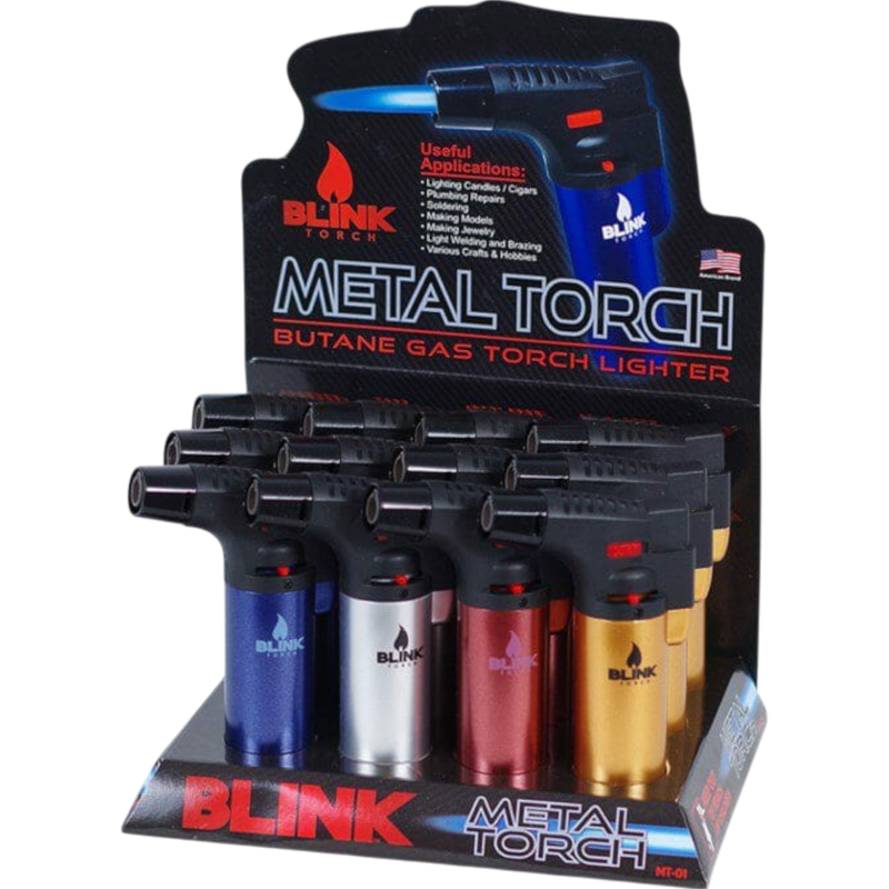 Blink Torch Lighter Metal 12 Count