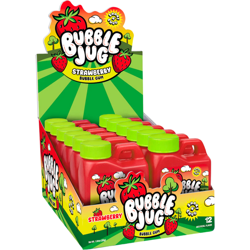 Bubble Jug Strawberry Bubble Gum 12 Count