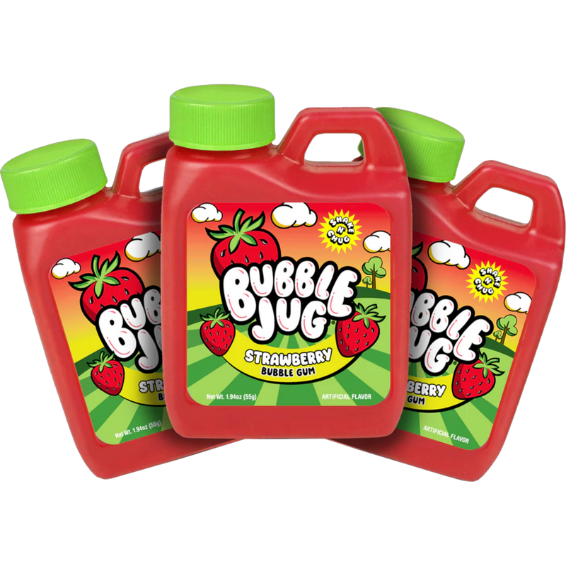 Bubble Jug Strawberry Bubble Gum 12 Count