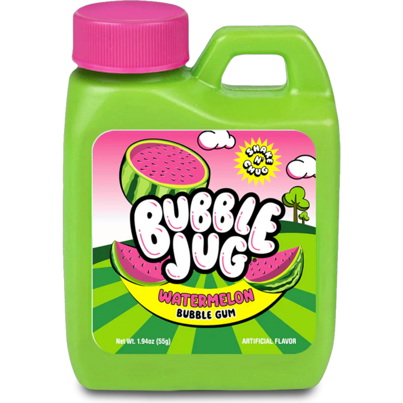 Bubble Jug Watermelon Bubble Gum 12 Count