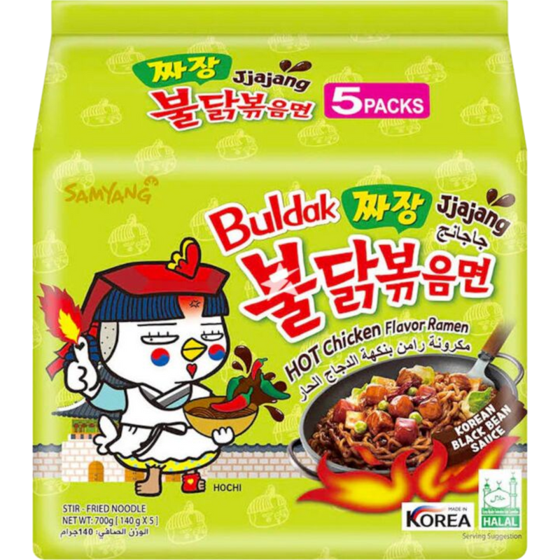 Samyang Jjajang Spicy Ramen 5 Count