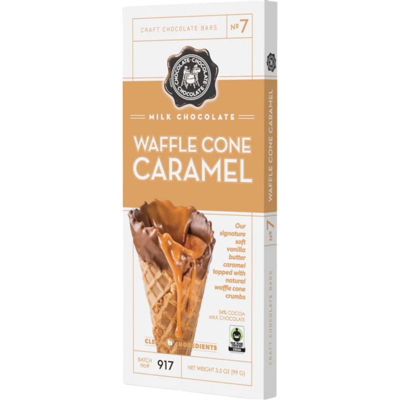 Chocolate Chocolate Chocolate Waffle Cone Caramel 12 Count