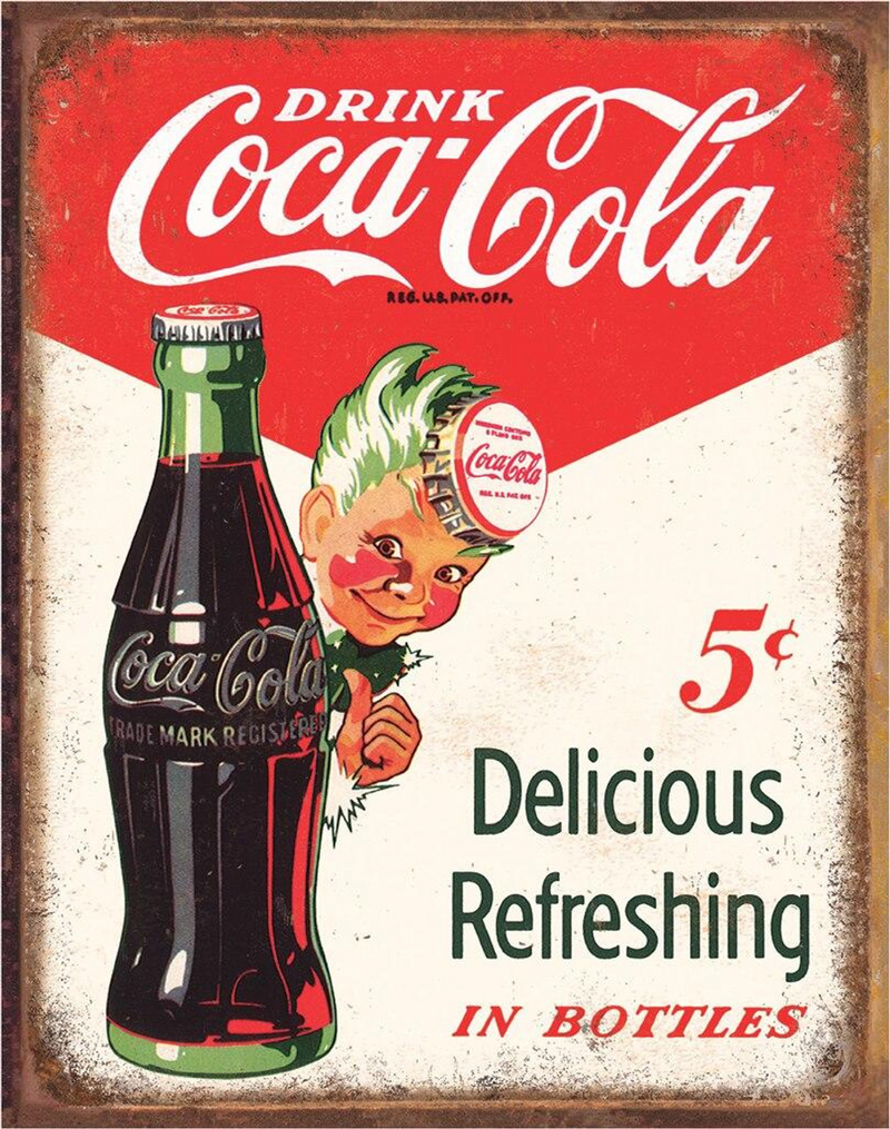 Coke Sprite Boy Tin Sign