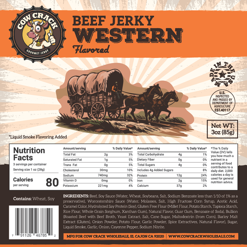 Cow Crack Western Beef Jerky 3 oz