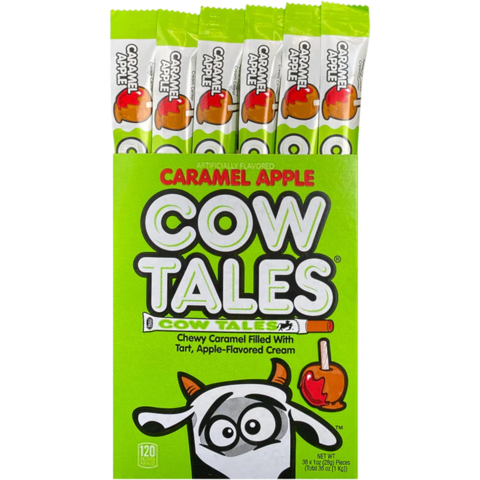 Cow Tale Food Cow Tales Caramel Apple Convertible Box 36 Count | Cow Crack Wholesale