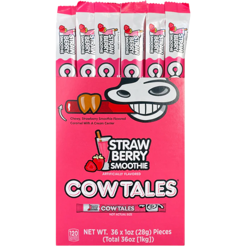 Cow Tales Strawberry Smoothie Convertible Box 36 Count