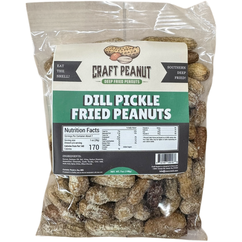 Craft Peanut Dill Pickle Fried Peanuts 7 oz