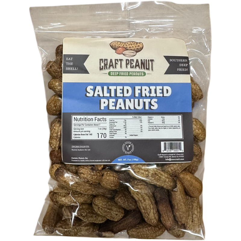 Craft Peanut Salted Fried Peanuts 7 oz
