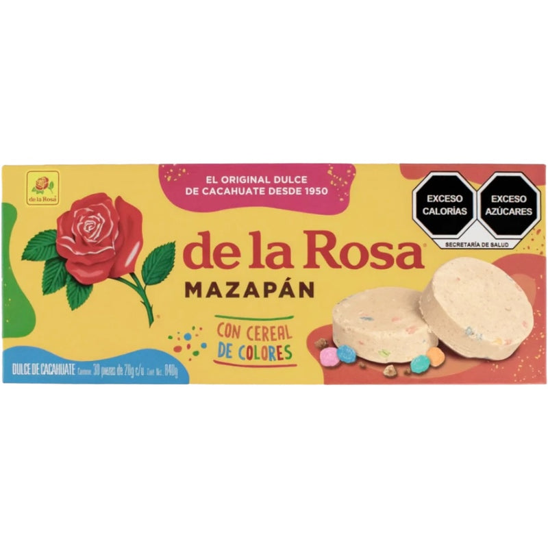 De La Rosa Mazapan Con Cereal De Colores 30 Count