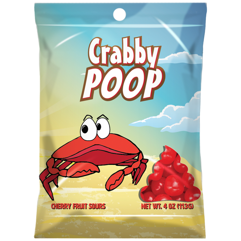 Crabby Poop Cherry Sours 12 Count