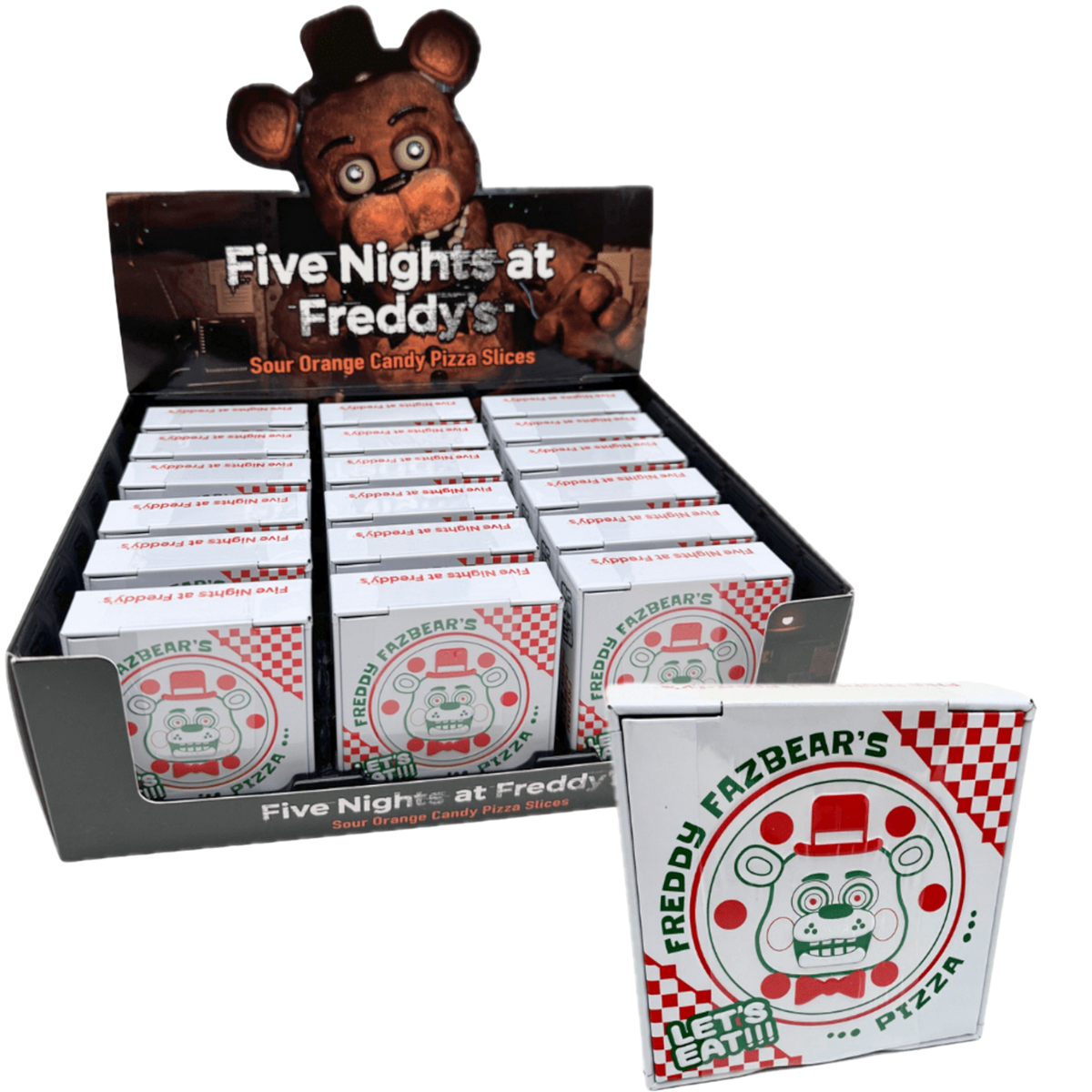 Five Nights at Freddys Pizza Box Candy 18 Count | Cow Crack Wholesale