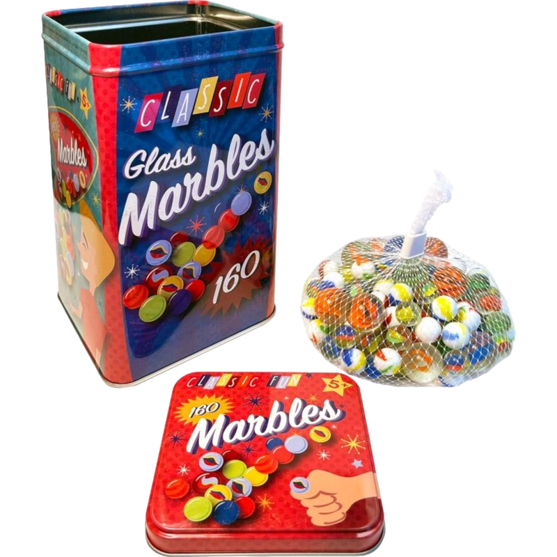 Classic Glass Marbles 160 Count