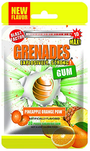 Grenades Gum Pineapple Orange Pom 30 Count Bag