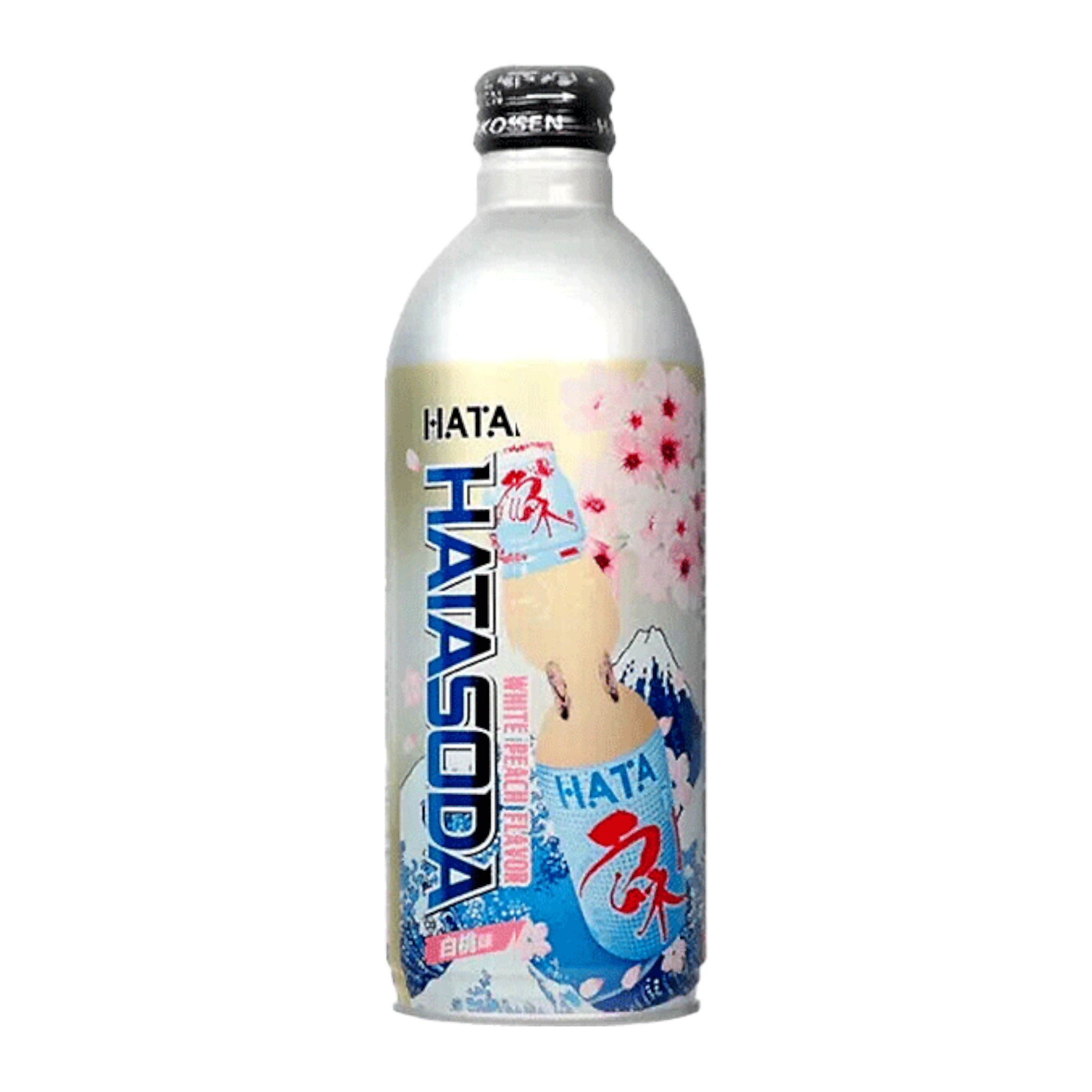 Hata White Peach Soda 24 Count | Cow Crack Wholesale