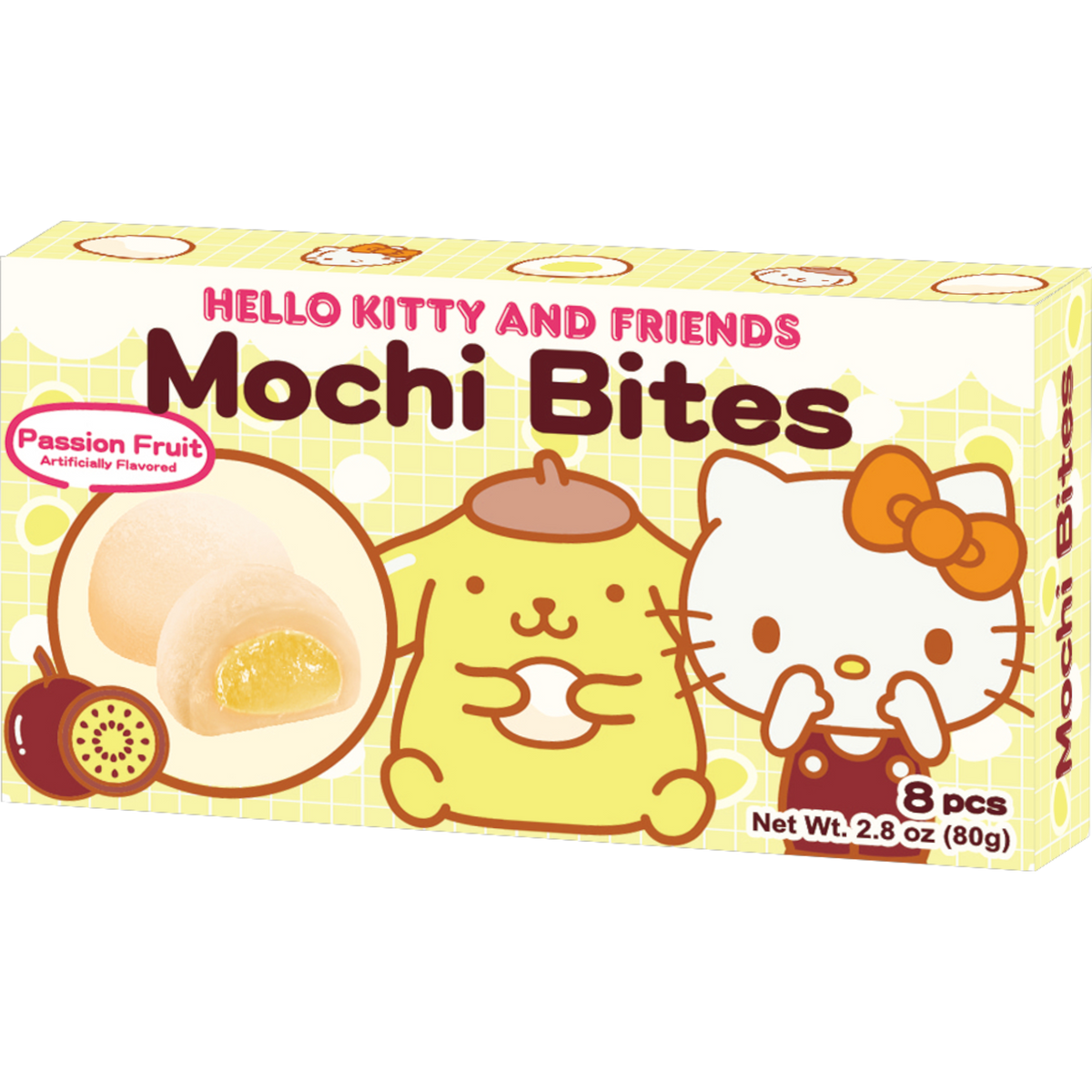 Hello Kitty And Friends Mochi Bites Passion Fruit 12 Count | Cow