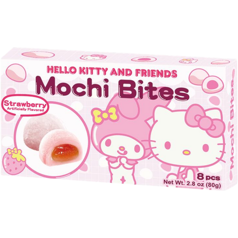 Hello Kitty And Friends Mochi Bites Strawberry 12 Count