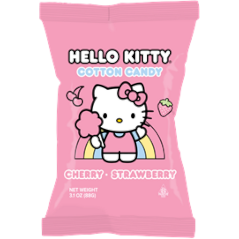 Hello Kitty Cherry Strawberry Cotton Candy 12 Count