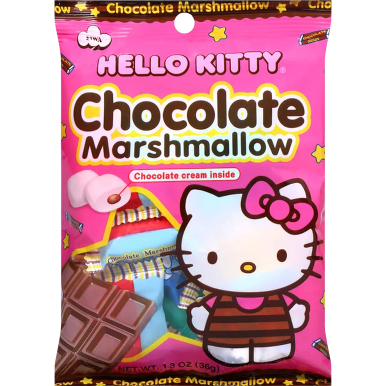 Hello Kitty Chocolate Marshmallow 6 Count Cow Crack Wholesale