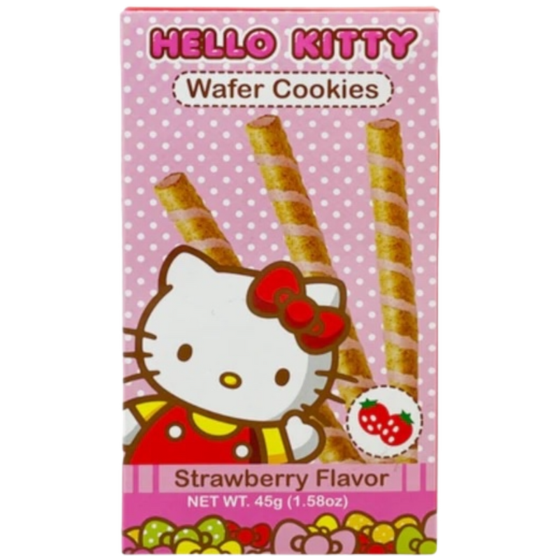 Hello Kitty Strawberry Wafer Cookies 12 Count