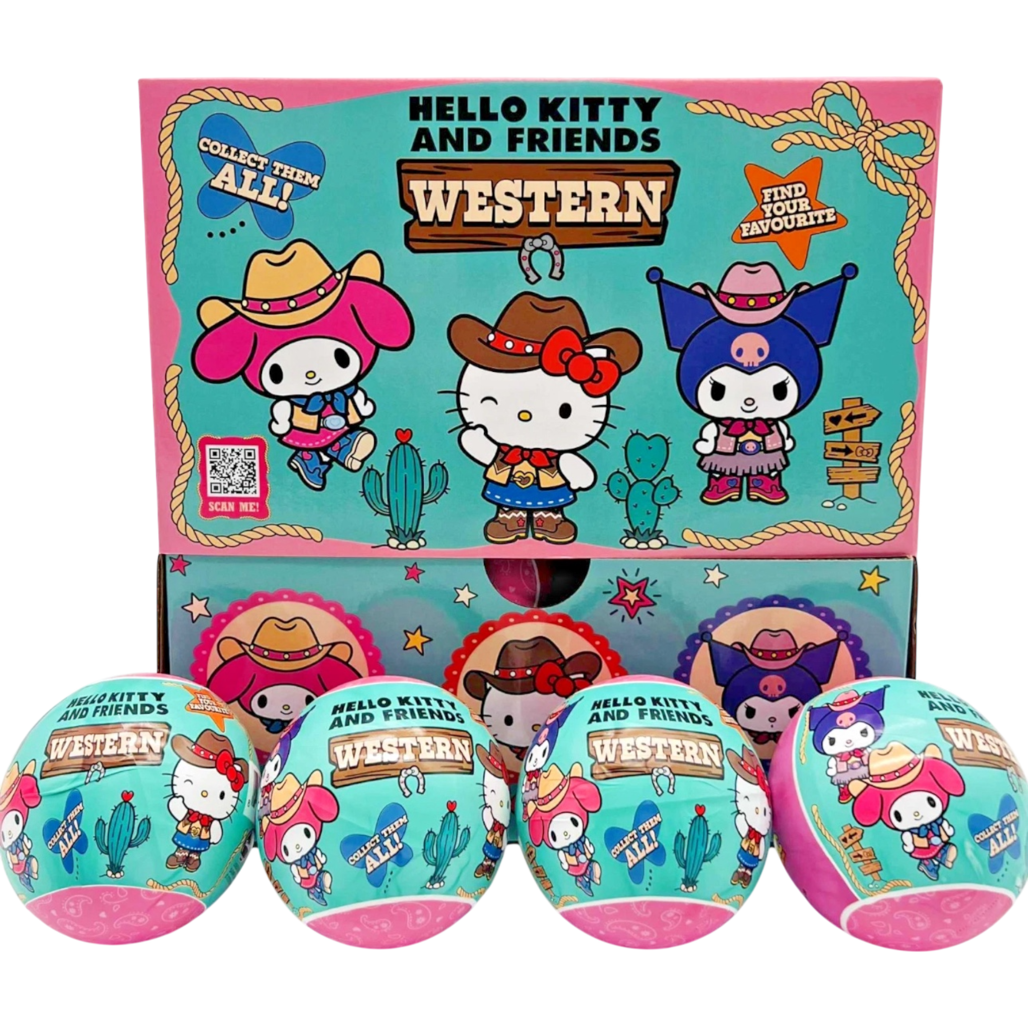Capsule Hello Hello Kitty and Friends Western Blind Capsule 20 Count | Cow Crack ...