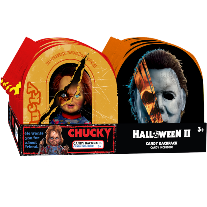 Universal Chucky & Michael Myers Mini Candy Backpacks 12 Count