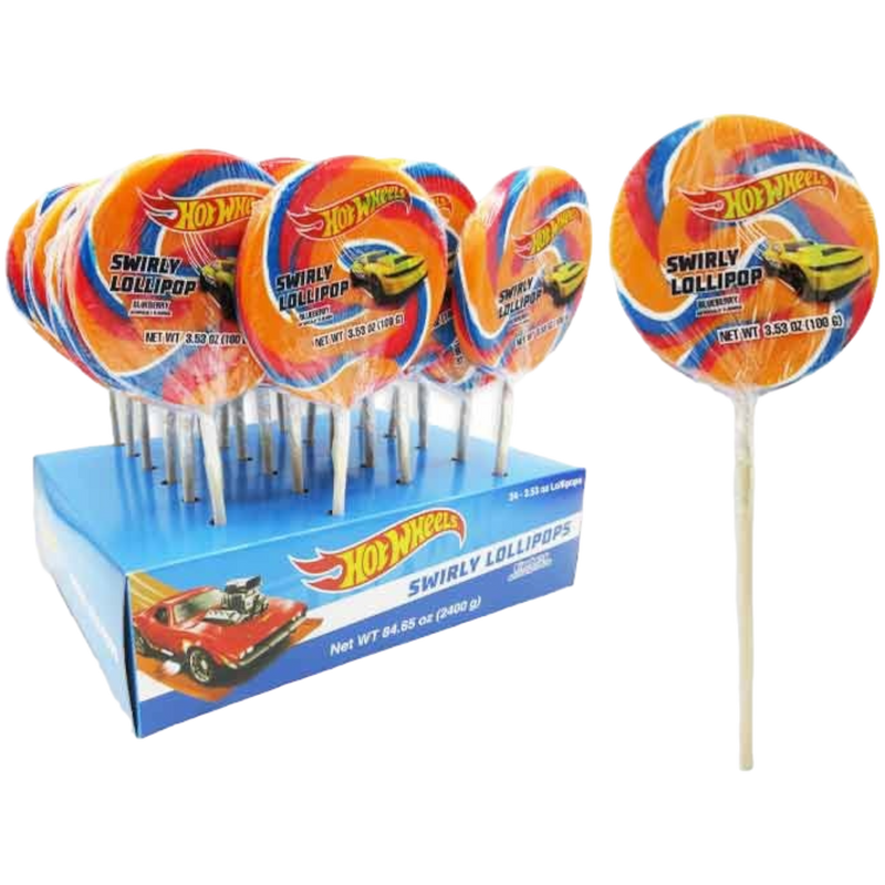 Hot Wheels Swirly Lollipops 24 Count