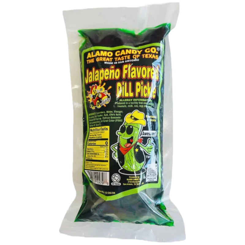 Alamo Candy Co. Jalapeno Pickle 12 Count