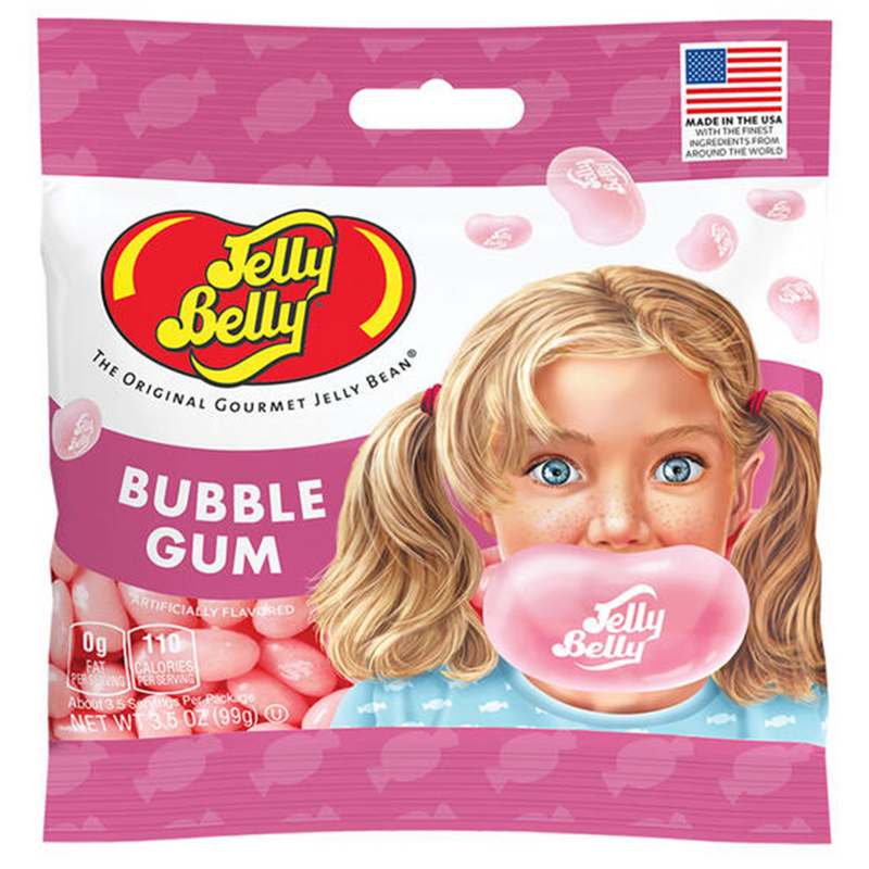 Jelly Belly Bubble Gum 3.5 oz 12 Count