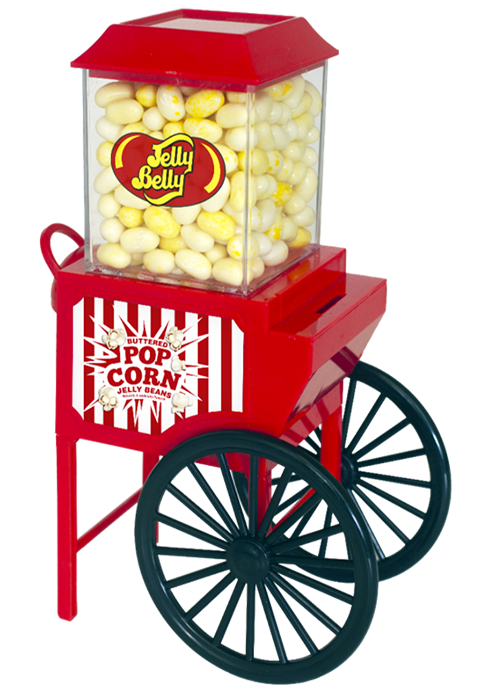 Jelly Belly Buttered Popcorn Cart Bean Machine & Bank
