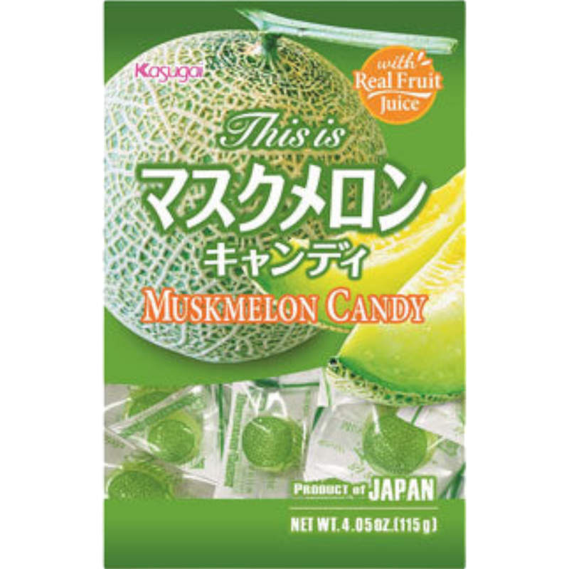 Kasugai Musk Melon Gummy Candy 12 Count