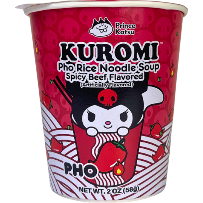 Kuromi Pho Rice Noodle Soup Spicy Beef 6 Count