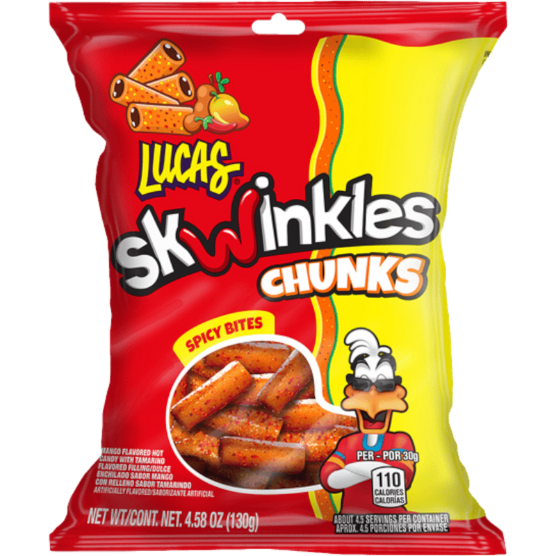 Lucas Skwinkles Chunks Mango 12 Count