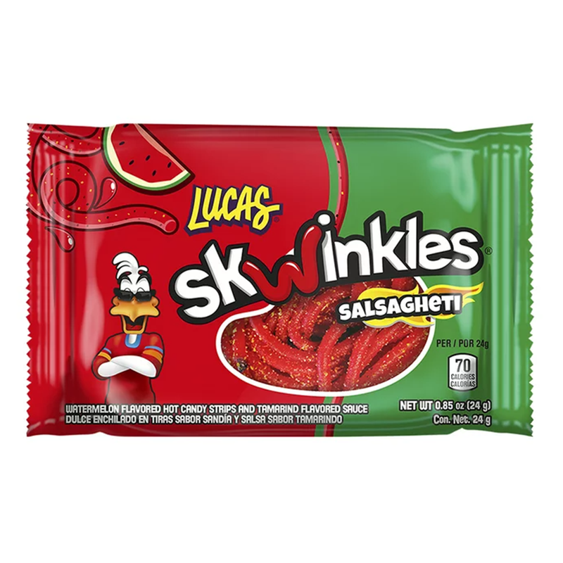 Lucas Skwinkles Salsagheti Watermelon 12 Count