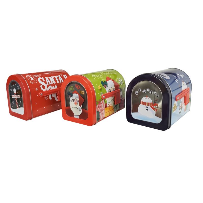 Christmas Mini Mailbox Tin