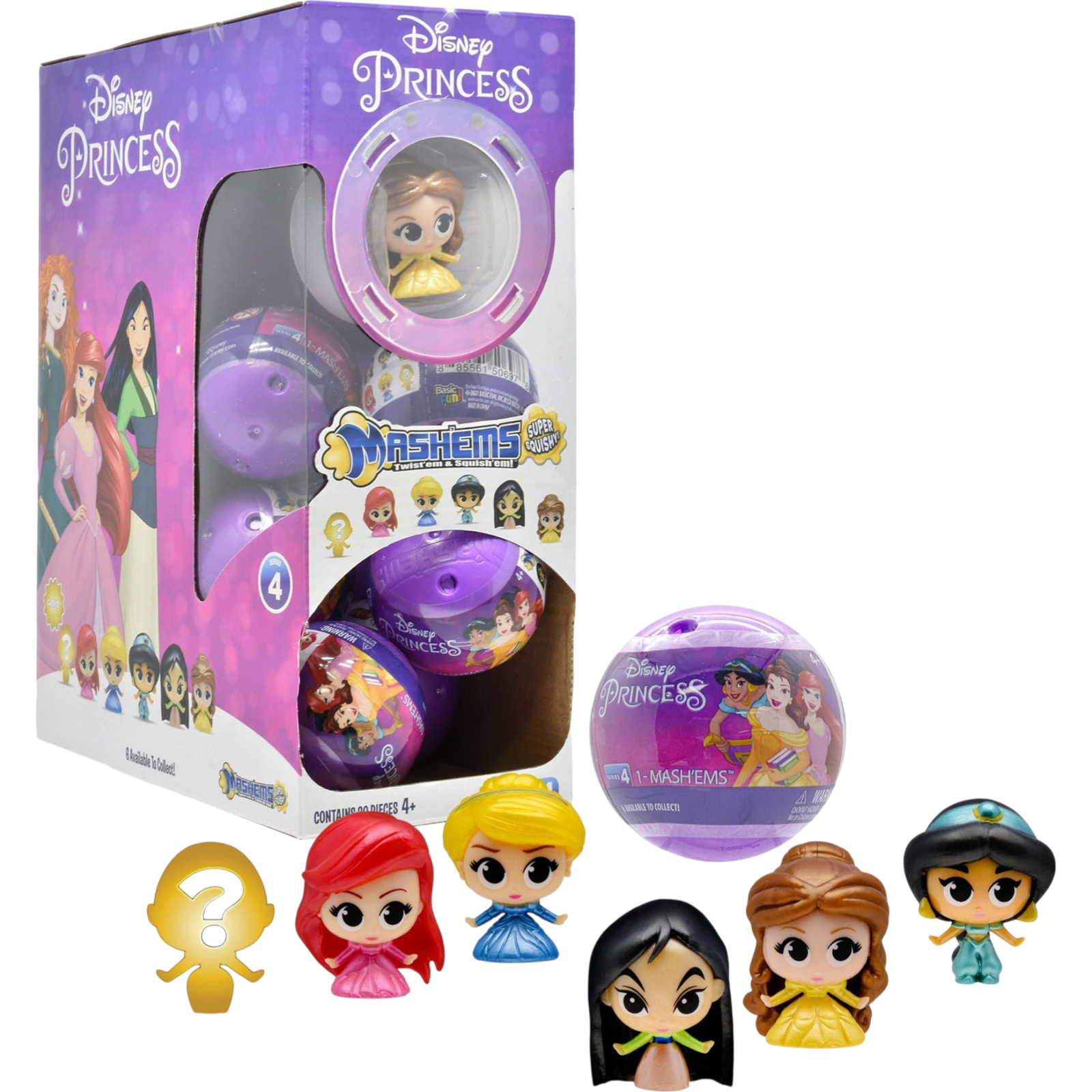 Mash'ems Disney Princess Blind Capsule 20 Count | Cow Crack Wholesale