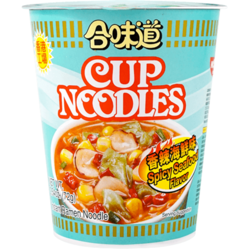 Nissin Cup Noodles Spicy Seafood Flavor 24 Count