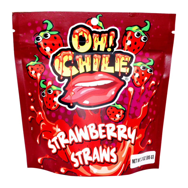 Oh! Chile Strawberry Straws 3 oz