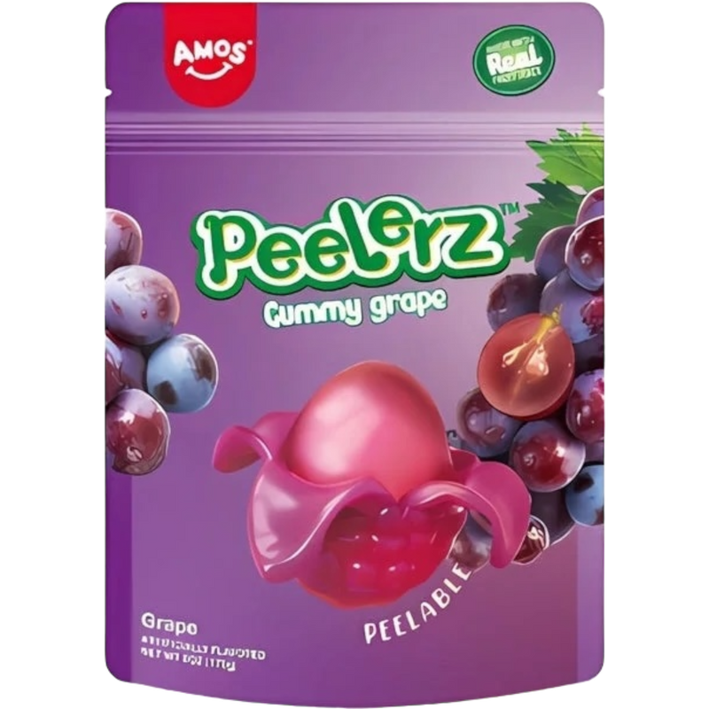 Amos Peelerz Grape 6 oz 12 Count