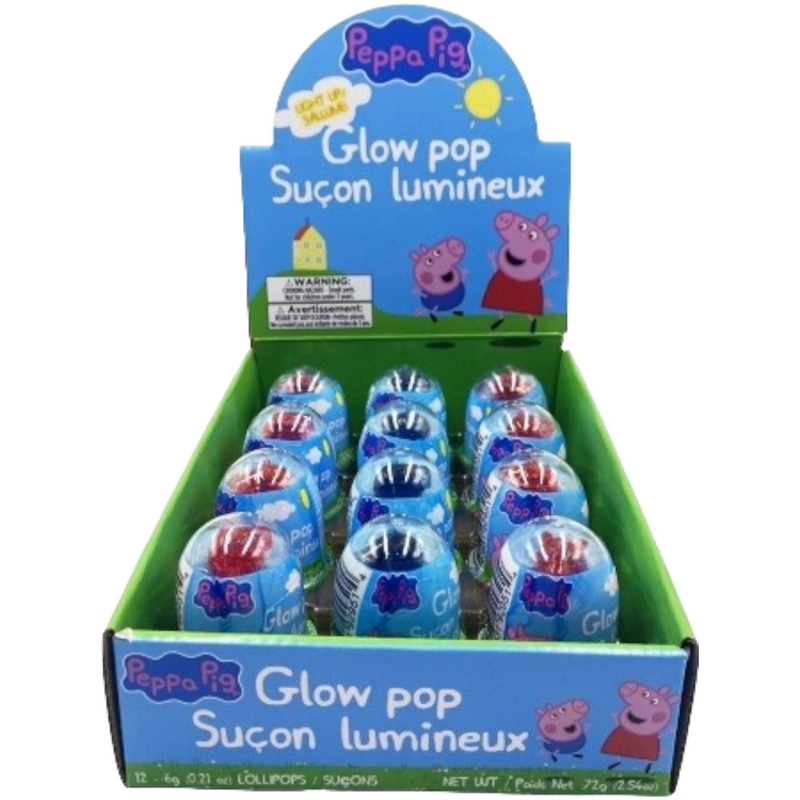 Peppa Pig Glow Pop 12 Count