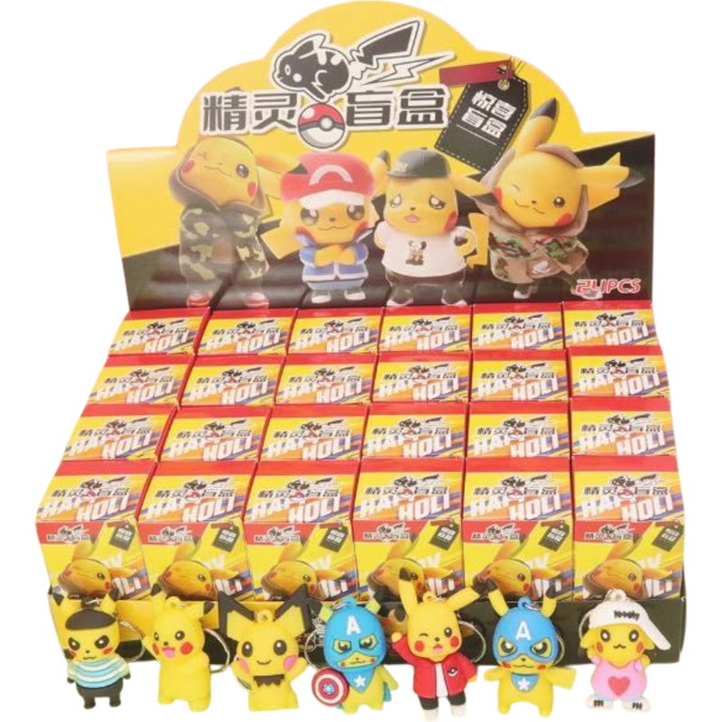 Pokemon Keychain 24 Count Display