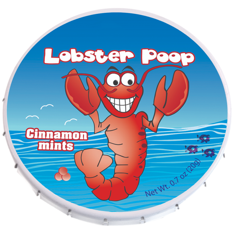 Lobster Poop Cinnamon Mints 24 Count