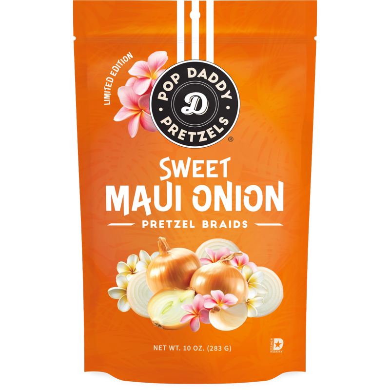 Pop Daddy Sweet Maui Onion Pretzels 12 Count