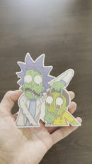 Rick & Morty Anime 3D Sticker