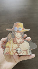 One Piece Ace Anime 3D Sticker