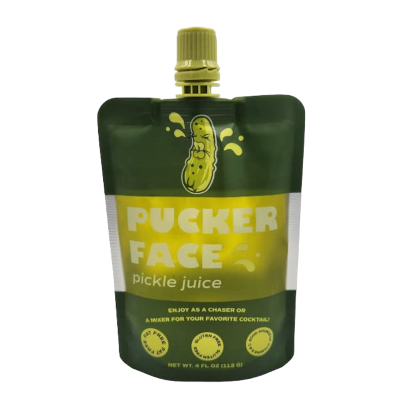 Pucker Face Pickle Juice 4 oz 10 Count