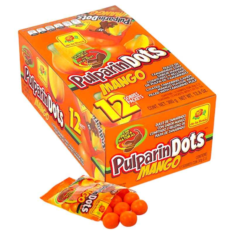 De La Rosa Pulparindots Mango 12 Count