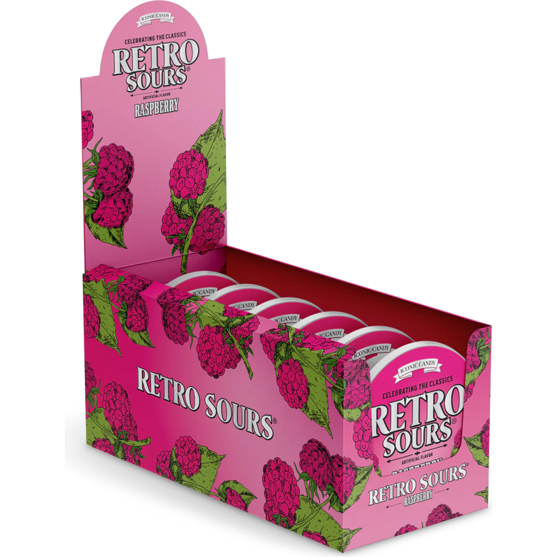 Retro Sours Raspberry 8 Count