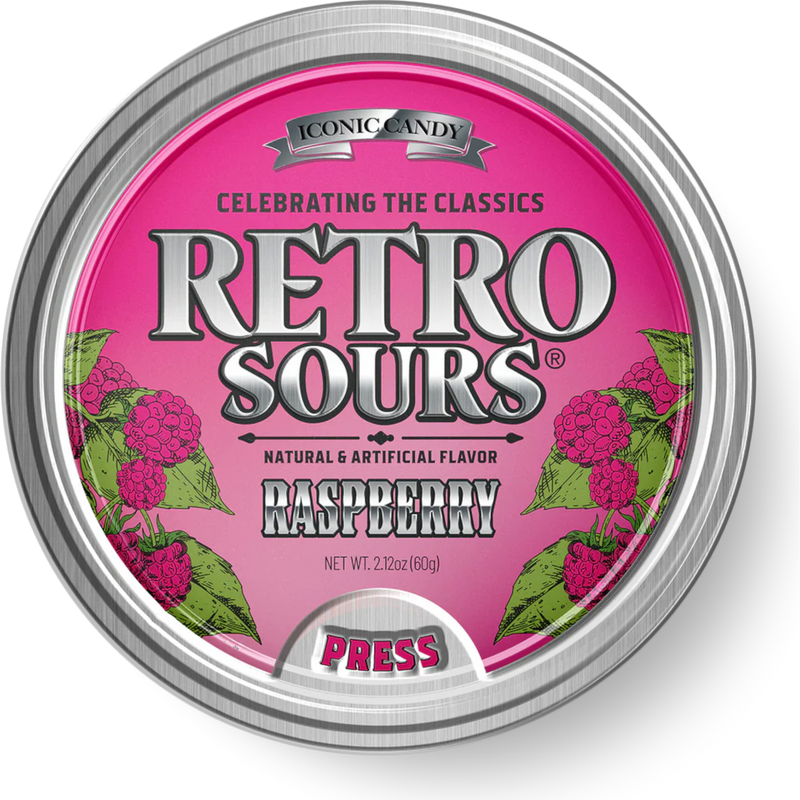 Retro Sours Raspberry 8 Count